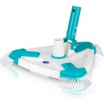 Balai triangulaire rotatif avec brosse, blanc, 29 x 29 x 29 cm