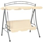Balancelle convertible d'extérieur, balançoire de jardin, chaise de jardin avec auvent blanc sable con8291 ... Balancelle convertible d'extérieur, balançoire de jardin, chaise de jardin avec auvent blanc sable con8291 ...