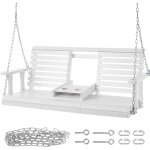 Mophorn balancelle de porche en bois de 5 pieds, balancelle de jardin robuste, capacité de charge de ... Mophorn balancelle de porche en bois de 5 pieds, balancelle de jardin robuste, capacité de charge de ...
