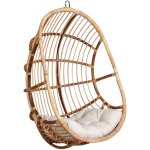 Balancelle en rotin  suspendre avec coussin