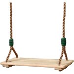 Balan�oire d'arbre en bois � suspendre, robuste avec corde r�glable pour adultes, id�ale pour le jardin, ...