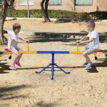 Balan�oire � bascule tapecul pour enfant pivotante � 360� avec pieds d'arr�t jouet d'ext�rieur pour jardin ...