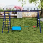 Balan�oire d'ext�rieur 3 en 1, 3 balan�oires + portique + panier de basket, 3 fa�ons de suspendre, aire ...