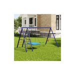 Balan�oire d'ext�rieur pour enfants, 3 balan�oires, 1 portique, 1 support de basket - ball, pour enfants ...
