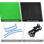 Balan�oire nid d'oiseau rectangulaire 83x155cm tissu oxford cordes r�glables charge max 150kg vert cwxt7033 ...