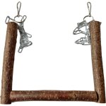 Balan�oire en noisetier naturel - pour petits perroquets