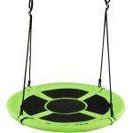 Balan�oire ronde 100cm suspendue nid d'oiseau hauteur r�glable capacit� 150kg vert noir cwxt2585 design ...