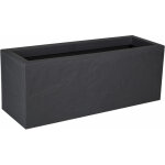 Eda - balconnire rectangulaire volcania up effet pierre 25 l anthracite
