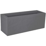 Eda - balconnire volcania up dcor pierre - 59 x 19, 5 x 22, 8 cm - 25 l - gris galet