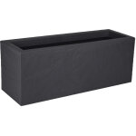 Eda - balconnire rectangulaire volcania up effet pierre 25 l anthracite