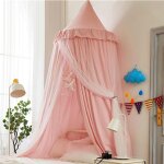 Jamais utilis]baldaquin de lit pour filles double couche princesse dme rond enfants moustiquaire rveuse ...