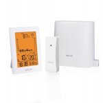 Baldr b0341 station mto pluviomtre horloge snooze thermomtre blanc