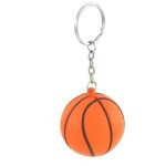 Balle de basketball orange et noir porte - cl�s anti - stress en forme de chaine articul�e