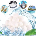 Balle filtrante piscine, 700g boule coton filtre piscine pour syst�mes de filtre a sable piscine remplacer ...