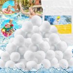 Balle filtrante piscine, 800g balles filtrantes remplacer 29kg sable pour filtre piscine, rutilisable ...