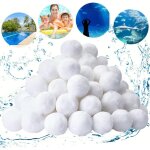Balle filtrante piscine, filtre pour piscine, 900g boules de filtre de piscine - remplace 25 kg de sable ...