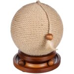 Balle � griffer pour chat 21 x 25 cm isabella jute, circuit � balles et plume