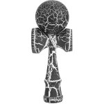 Balle de kendama � peinture craquel�e, jeu de jonglage adroit, jouet traditionnel noir et blanc