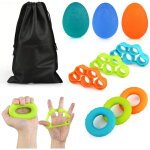 Balle reeducation main en silice, anneaux de pr�hension et bandes des doigts bonne t�nacit�, exercices ...