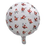 Ballon en aluminium rond - mascotte des jo 2024 - modle alatoire - livraison gratuite