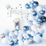Ballons anniversaire de mariage bleu ballon guirlande de d�coration de l'h�lium 107 morceau extra �pais ...