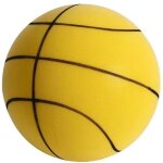 Ballon de basket souple master - 18 cm - jaune