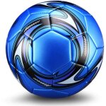 Ballon de football standard taille 5, �tanche, r�sistant � l'usure, bleu, pour 11 personnes. id�al pour ...