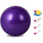 Ballon grossesse, 65, swiss ball, gym, pilates, gonfleur inclus, fitness materiel, gymnastique, yoga ...