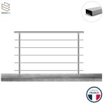 Balustrone france - garde - corps aluminium, 1m pose � sceller au sol, int�rieur et ext�rieur, pristina ...