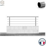 Balustrone france - garde - corps aluminium sur muret, 1m pose � sceller au sol, int�rieur et ext�rieur, ...