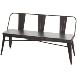 Hhg - jamais utilis] banc  3 places 491, pour salle  manger, design chesterfield, industriel, gastronomie, ...