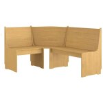Dcoshop26 - banc d'angle de cuisine ou salle  manger 151 cm bois de pin marron miel dec025004