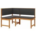 Banc d'angle de jardin?banquette de jardin?chaise marron 140 x 100 x 91cm cfw88497