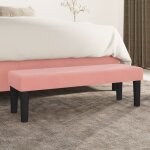 Maisonchic - banc, banquette style classique chic rose 100x30x30 cm velours, asaf57265 design in Maisonchic - banc, banquette style classique chic rose 100x30x30 cm velours, asaf57265 design in