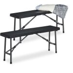 Banc a biere noir lot de 2