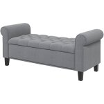 Banc coffre banquette coffre de rangement velours dim. 126 x 48, 5 x 57 cm piètement bois hévéa noir ... Banc coffre banquette coffre de rangement velours dim. 126 x 48, 5 x 57 cm piètement bois hévéa noir ...