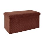 Paris prix - banc coffre pliable c�tel� 'scott' 76cm terracotta