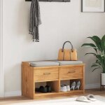 Banc de couloir sandnes 87x40x50 cm bois de pin massif - vidaxl