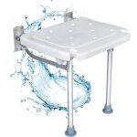 Gistuch - banc de douche pliable  fixer au mur, sige de bain rabattable  visser, emplacement pour ...