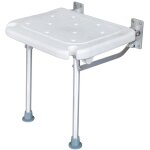 Banc de douche pliable, si�ge de bain rabattable � fixation murale, chaise de salle de bain � visser, ...