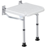 Banc de douche pliant mural flip - up tabouret de salle de bain � vis de salle de bain avec les trous ...