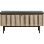Homifab - banc d'entre avec rangement pour chaussures couleur chne 100 cm - solna
