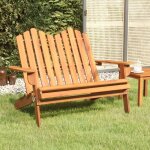 Banc de jardin?banquette de jardin adirondack 126 cm bois massif d'acacia cfw14908