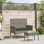 Maison chic - banc de jardin - banquette de jardin - chaise de jardin 2 places avec coussins / table ...