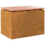 Banc de jardin?banquette de jardin?chaise rouill� 60 x 40 x 43 cm cfw60847