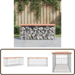 Vidaxl - banc de jardin design gabion 103x44x42cm bois massif de douglas - banc de jardin - meuble de ... Vidaxl - banc de jardin design gabion 103x44x42cm bois massif de douglas - banc de jardin - meuble de ...