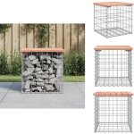 Vidaxl - banc de jardin design gabion 43x44x42 cm bois massif de douglas - banc de jardin - mobilier ...
