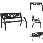 Banc de jardin pour enfants 86 cm acier - banc enfant - mobilier de jardin - banc extrieur - sige enfant ...
