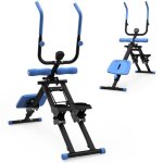 Banc de musculation pliable 2 - en - 1 stepper - escalier et entraineur abdominal - entrainement complet ...