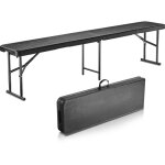 Banc pliant en plastique, 1830 mm, banc deexterieur pliable portable, lisse en pehd impermeable, siege ... Banc pliant en plastique, 1830 mm, banc deexterieur pliable portable, lisse en pehd impermeable, siege ...